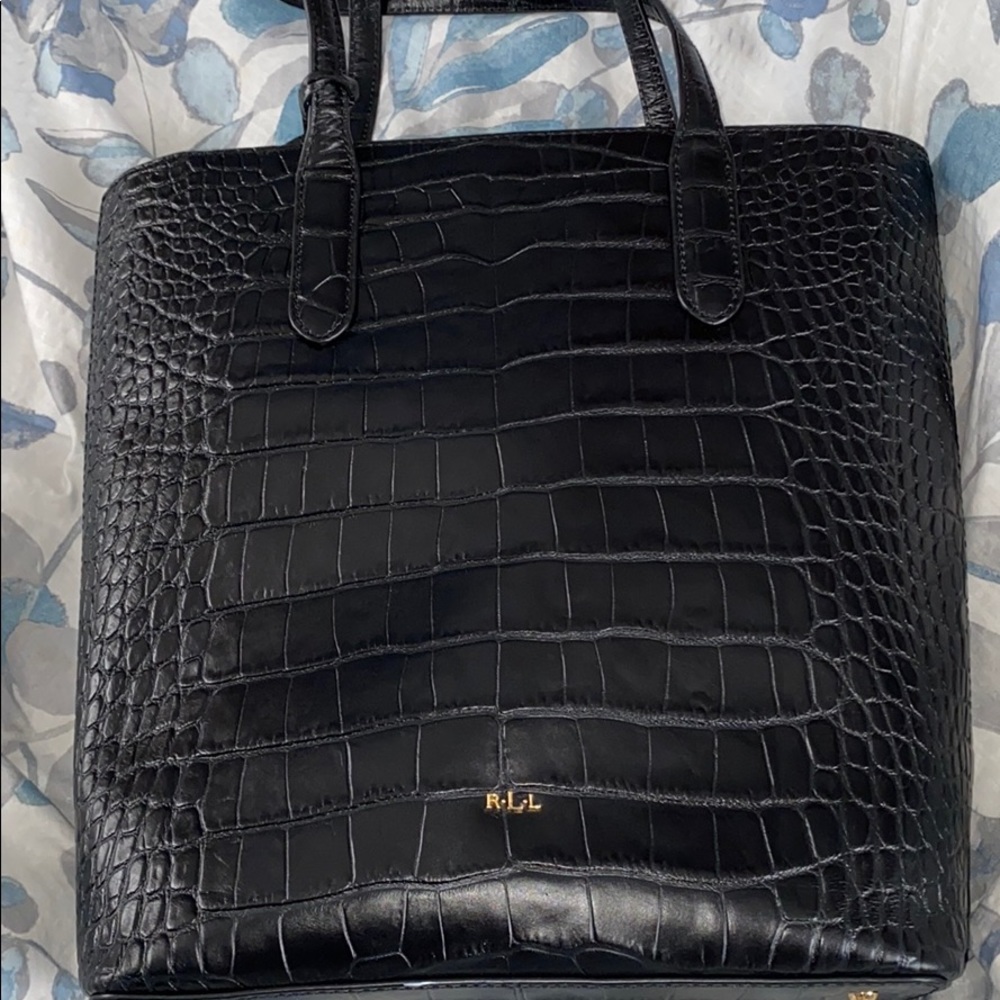 Gently used Ralph Lauren tote with long strap